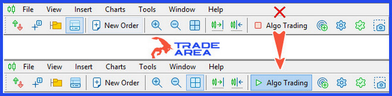 فعال کردن آپشن Algo Trading