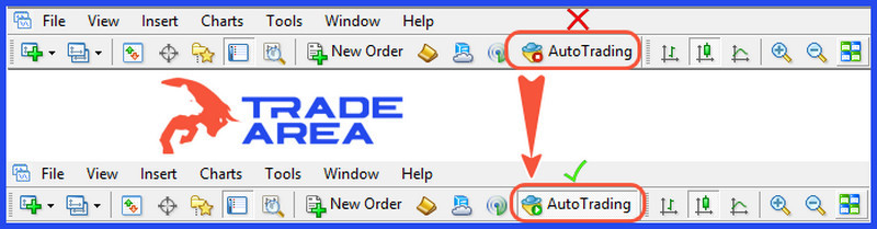 فعال کردن آپشن Auto Trading