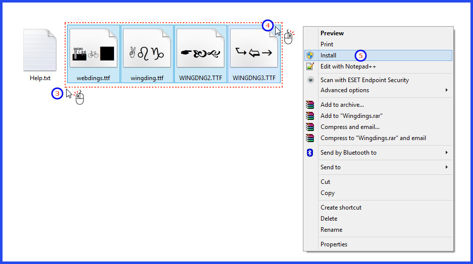 add font in windows steps